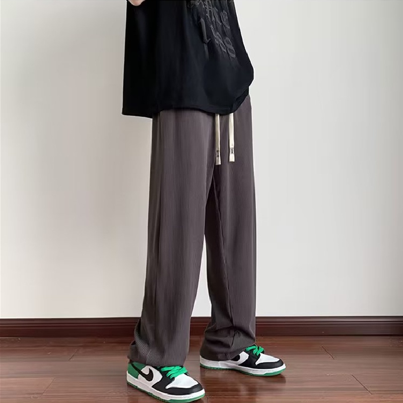 Quần ống rộng Lưng Thun Thoải Mái Phong Cách Hàn Quốc Thời Trang Cho Nam Size M-3XL