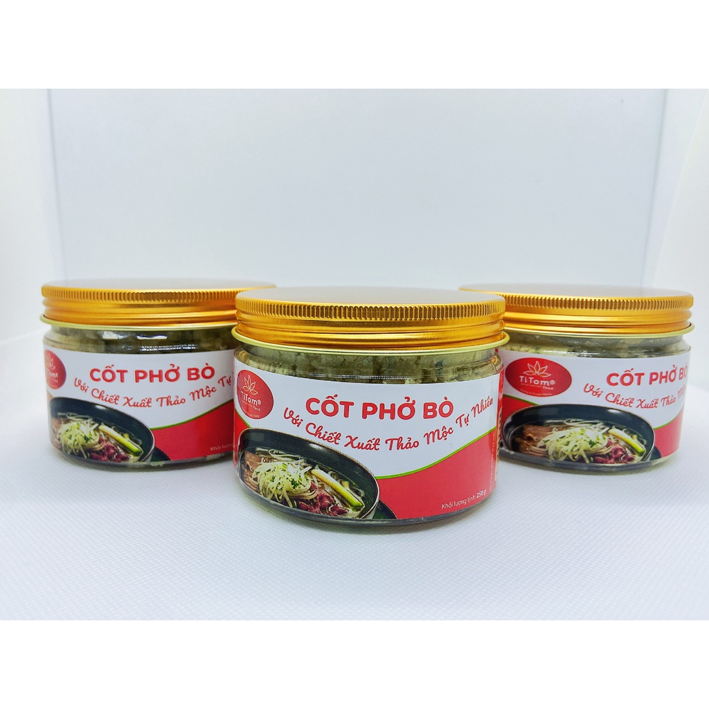 Gia vị nấu phở bò Titom Foods 250g, gói gia vị phở bò ngon, cốt phở bò chính hãng