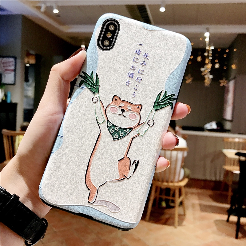 Ốp điện thoại họa tiết cún vui nhộn dùng cho Iphone 6/6s/6p/6sp/7/8/7p/8p/X/XS/Xr/Xs Max | BigBuy360 - bigbuy360.vn