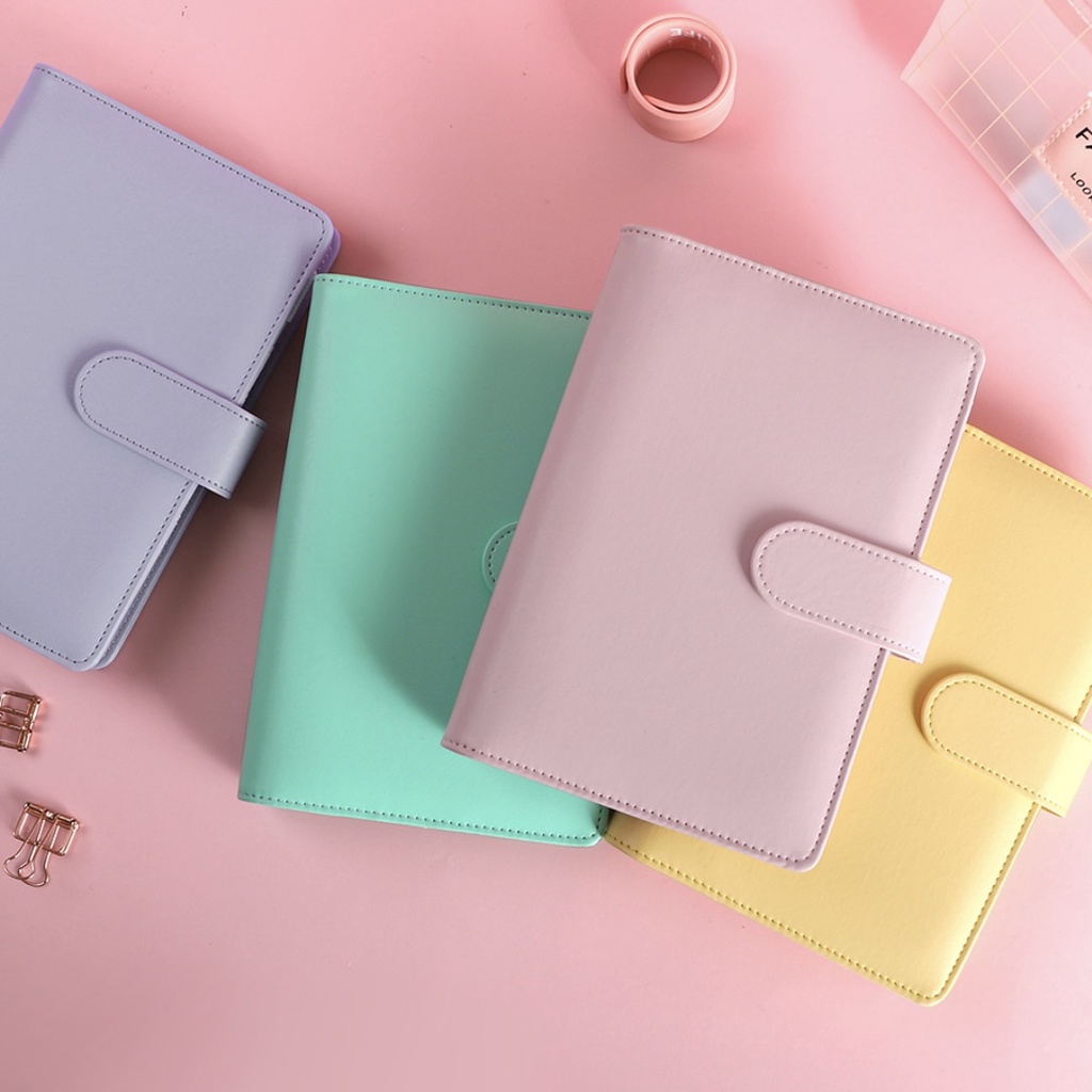 Macaron Binder - Bìa da sổ còng màu pastel