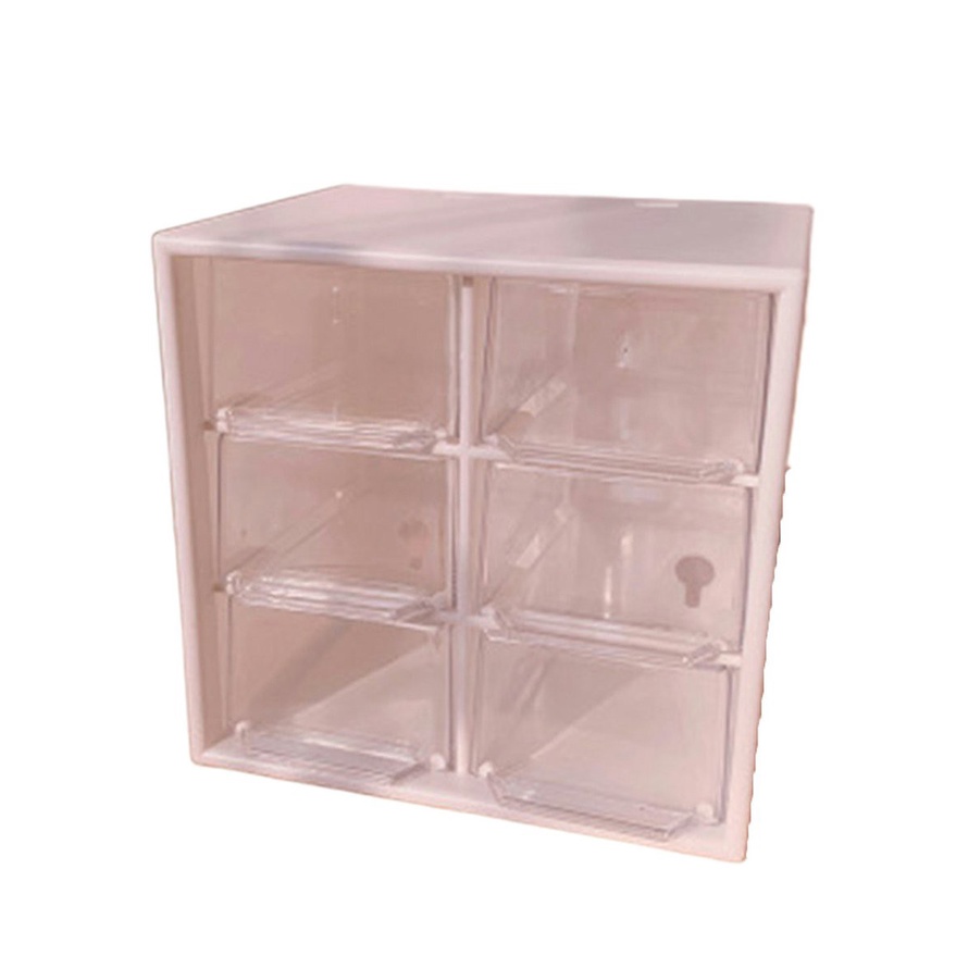 Hộp Đựng Đồ Trang Điểm / Trang Sức / Mỹ Phẩm Chống Bụi Chia Ngăn Tiện Dụng