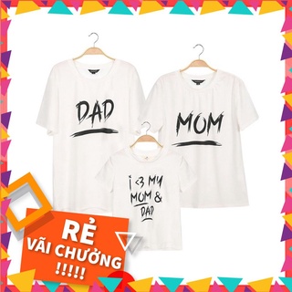 Áo gia đình mom, dad and i <3 my mom and dad - thời trang đồng phục viet family 💝 hàng chuẩn thương hiệu