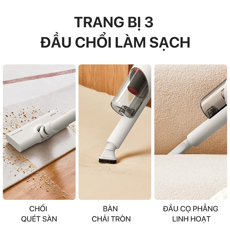 Máy hút bụi cầm tay Deerma DEM-DX300 gia đình 3 in 1