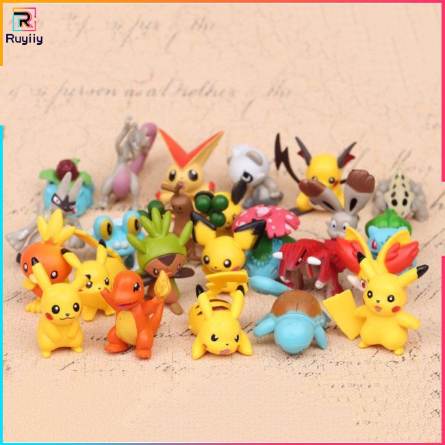 Bộ Sưu Tập 24 Mô Hình Nhân Vật Pokemon 2-3cm Pokémon R3