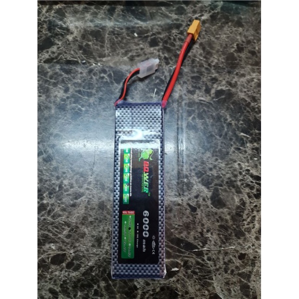Pin Lithium 3S 6000mah dùng cho xe mô hình điều khiển máy bay tàu thuyền.