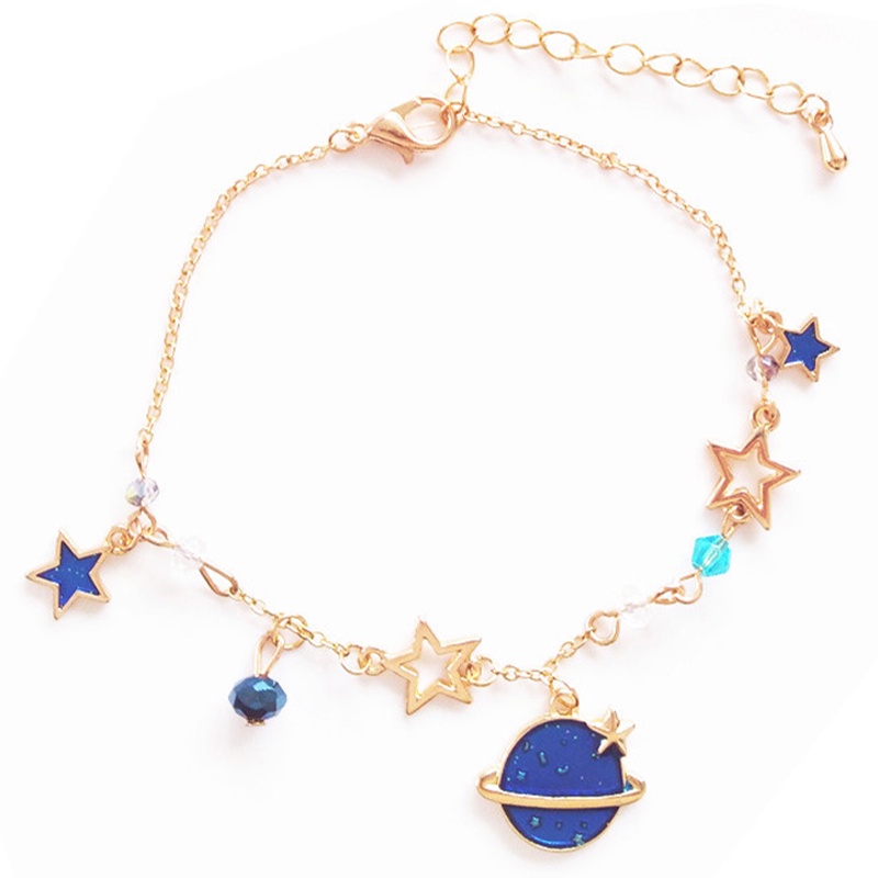 Thời trang đơn giản hành tinh tưởng tượng ngôi sao năm cánh vòng tay hoang dã món quà người bạn thân nhất của nam giới và phụ nữ