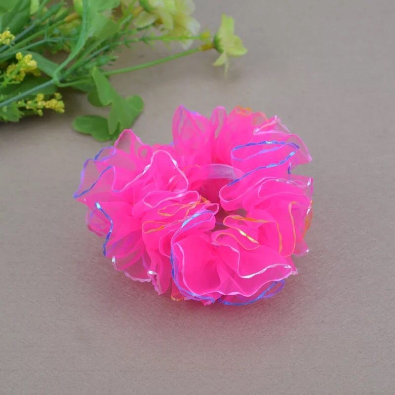 Sét 2 Dây Cột Tóc Voan Cho Các Bé Đi Múa