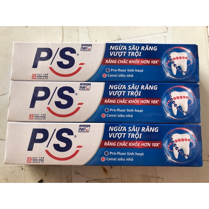 Kem Đánh Răng P/S Ngừa Sâu Răng Vượt Trội 180g.Kèm hàng tặng