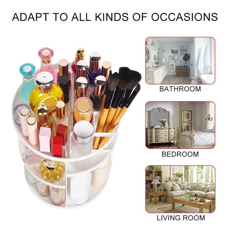 Siêu 360 Độ° Hộp Đựng Mỹ Phẩm / Kem Dưỡng Có Thể Xoay Được