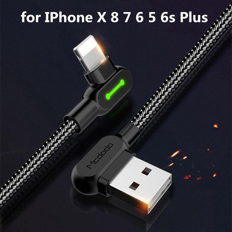[GB.TECH] MCDODO Fast Charging Cable USB Nylon Braided Data Lightning Cable for iPhone Apple X 8 7 6 5 6s Plus