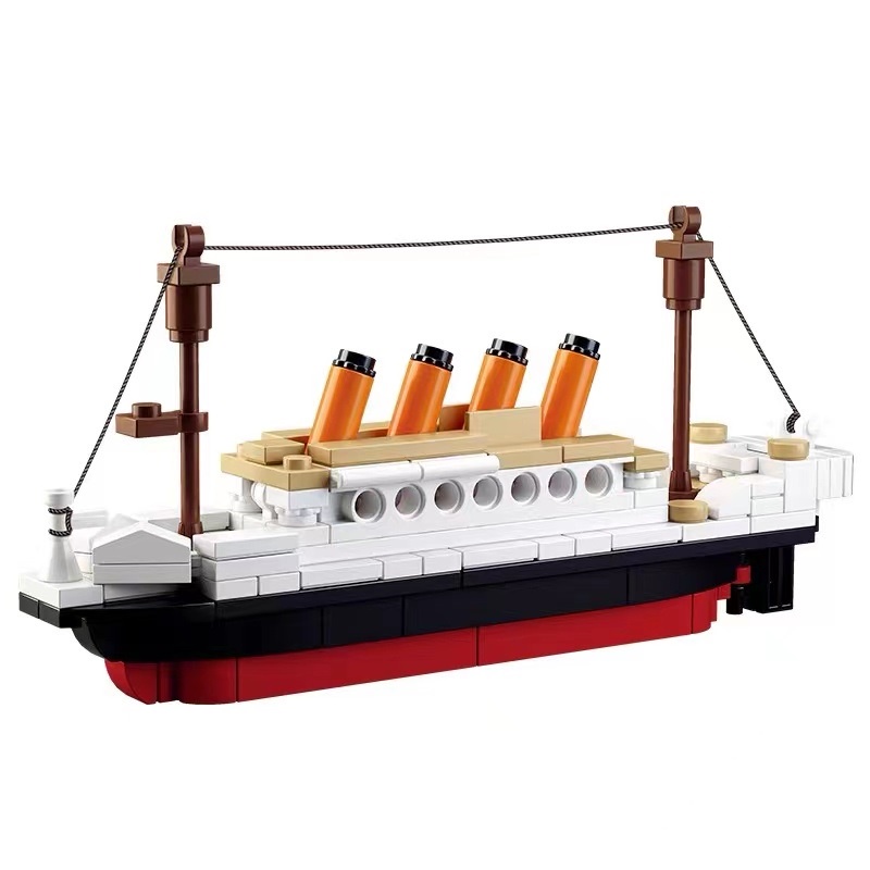 194Pcs Bộ Lắp Ráp Mô Hình Tàu ed Titanic Cho Bé