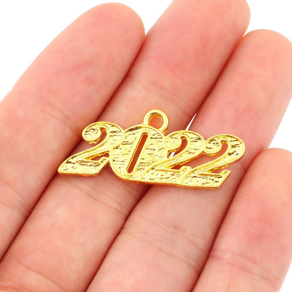 WATTLE Mặt Vòng cổ Khắc Chữ Chúc Mừng Năm Mới 2022 Charms