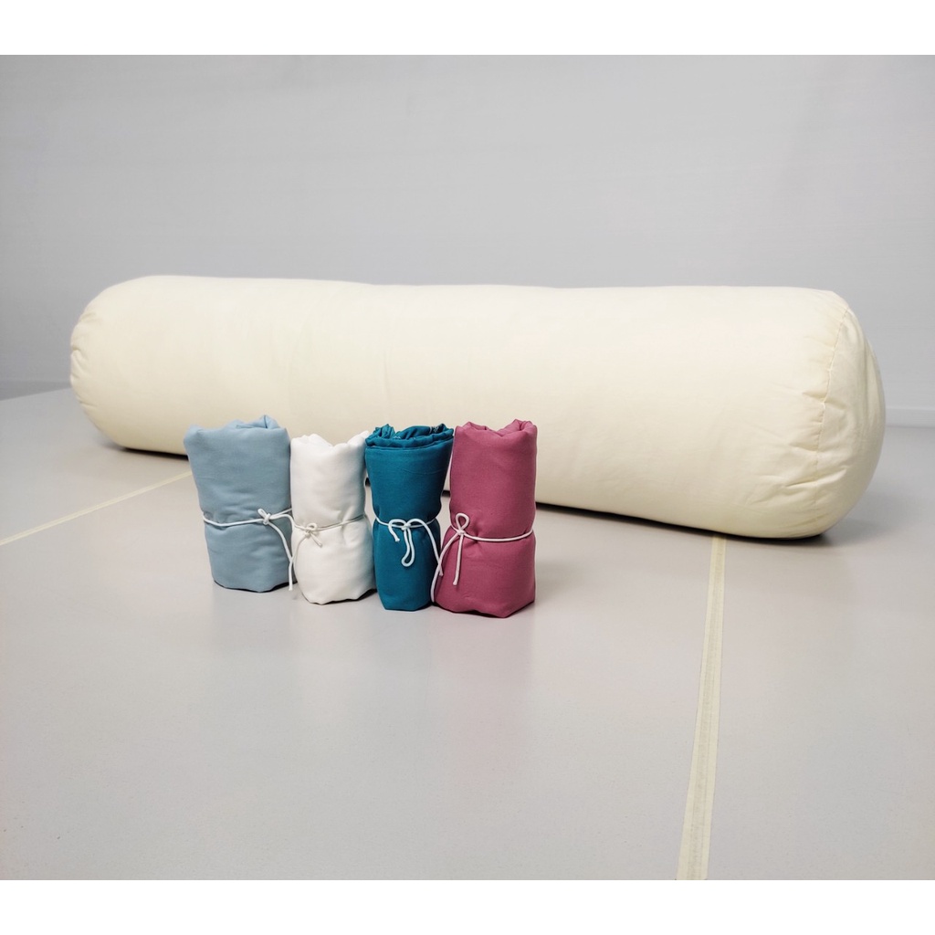 Vỏ gối ôm cotton tici 35x100cm giá siêu rẻ cho áo gối màu xanh biển