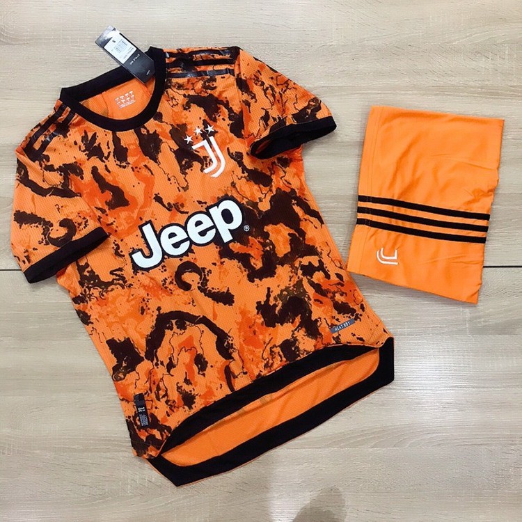 Bộ Quần Áo Bóng Đá Juventus (Juve) Vải Thái Cao Cấp Màu Cam Vảy Đen Cực Độc PP Bởi Tik Shop68