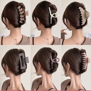 Kẹp tóc tông màu cà phê phong cách Hàn Quốc kiểu cổ điển cho nữ