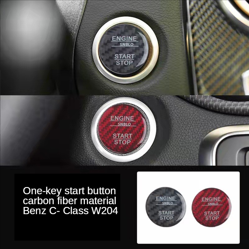 Mercedes W204 Miếng dán trang trí đèn pha xe hơi bằng sợi carbon cho Benz Class C