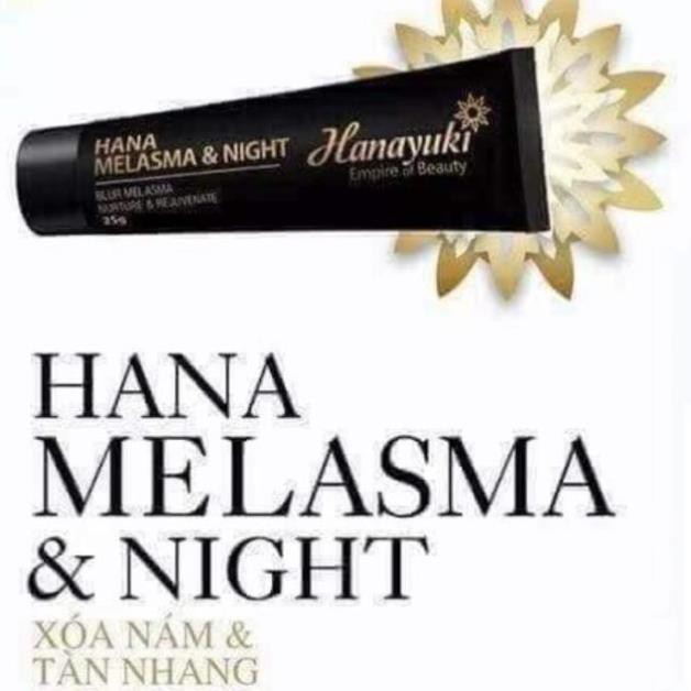 Kem xóa nám khử tàn nhang Hana Melasma Night - Hanayuki Chính Hãng 100% -Hanayuki Clinic Vietnam