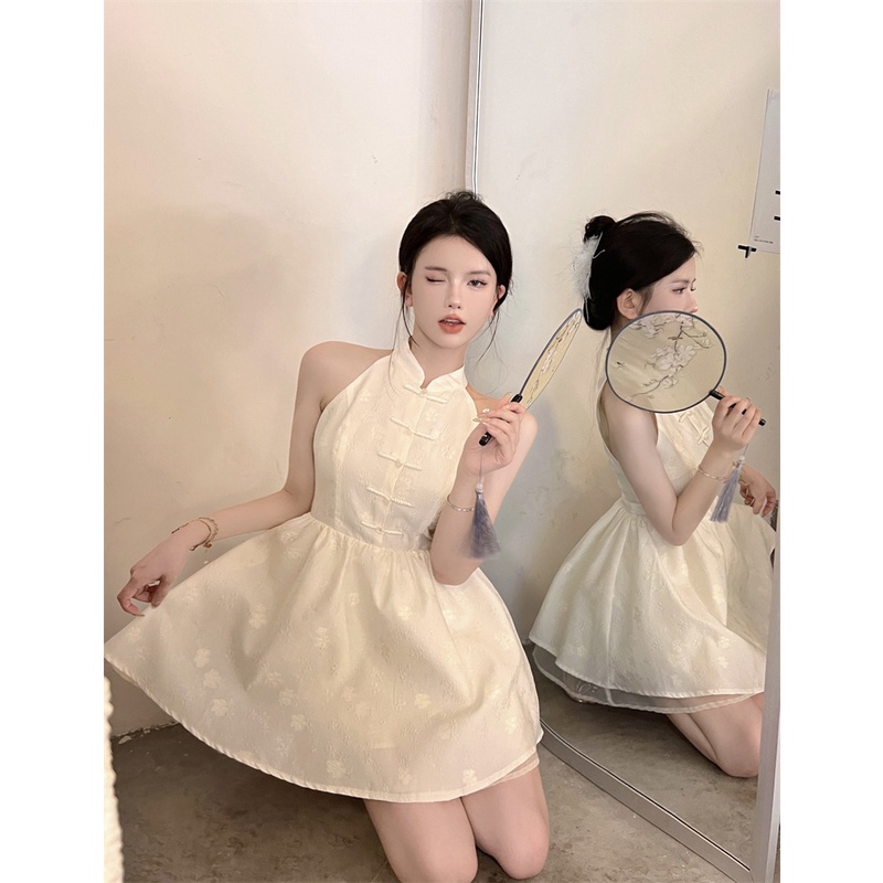 JaneQ Đầm xòe cách tân Trung Hoa