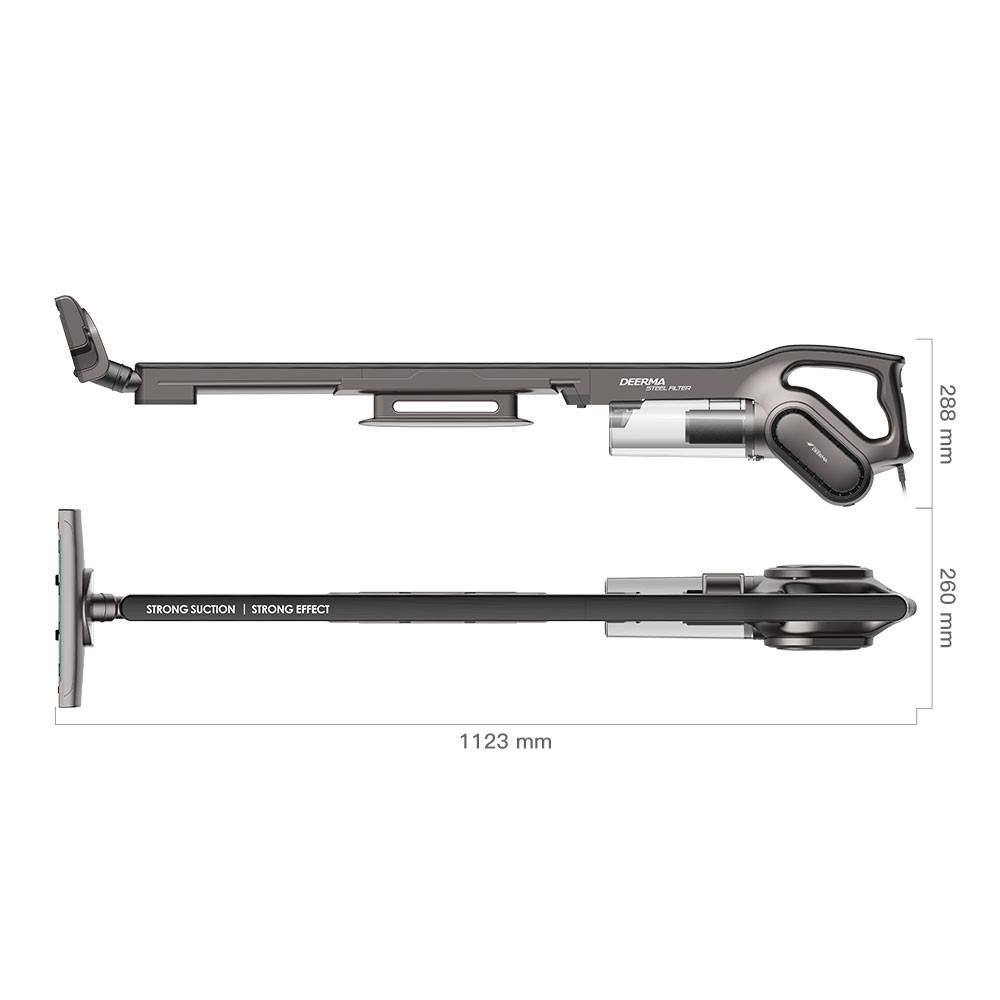 Máy hút bụi cầm tay Deerma DX700/DX700s lực hút 14000 Pa , trang bị nhiều đầu hút đa năng