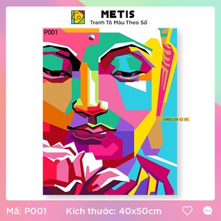 Tranh tô màu theo số METIS hình Phật A Di Đà tuyệt đẹp