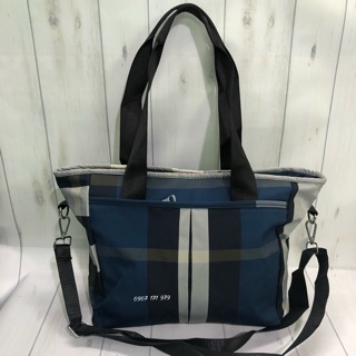 Túi Xách Sọc Caro Vải Dù - Ms 121