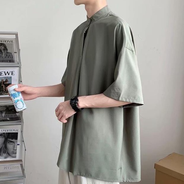 bông áo phông ifashion phong cách Hàn Quốc Áo thun lụa oversize áo phông nam unisex simple tiếng Nhật áo phông form rộng