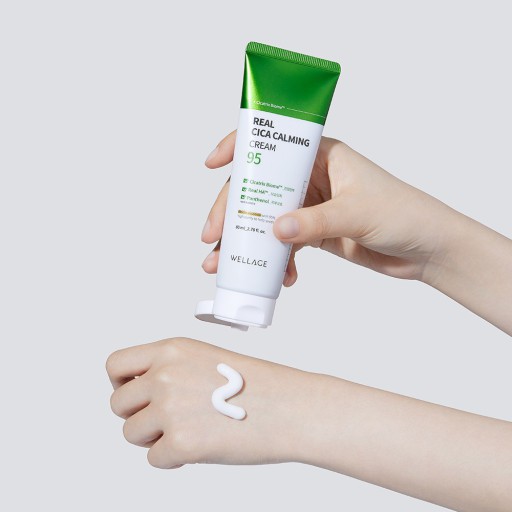 Kem dưỡng da WELLAGE Real Cica Calming 95 Cream 80ml