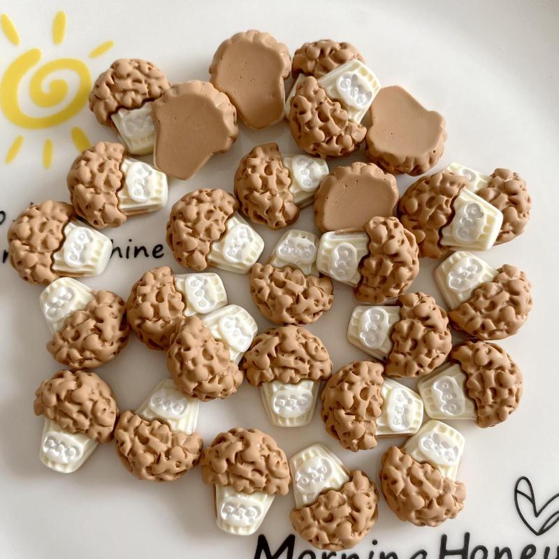 Miếng Dán Trang Trí Điện Thoại Hình Ly Cà Phê Bánh Quy Và Kẹo Dễ Thương Diy