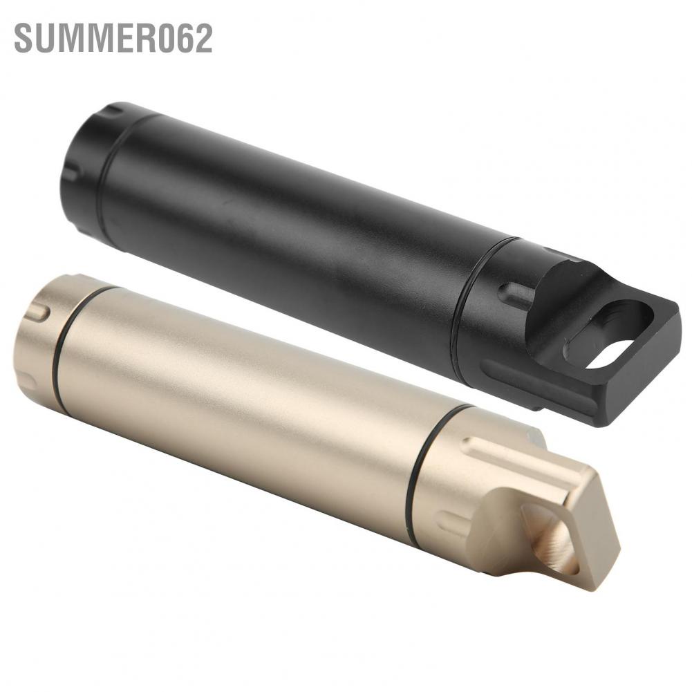 [Hàng Sẵn] Hộp đựng thuốc chống thấm nước bằng hợp kim nhôm Hộp đựng thuốc bảo quản sinh tồn ngoài trời Chai khô L 【Summer062】