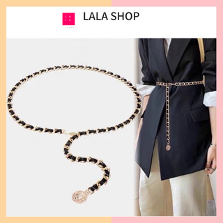 [SHIP HỎA TỐC]Đai váy xích phối da mix quần tây áo khoác blazer vest dạ cực xinh