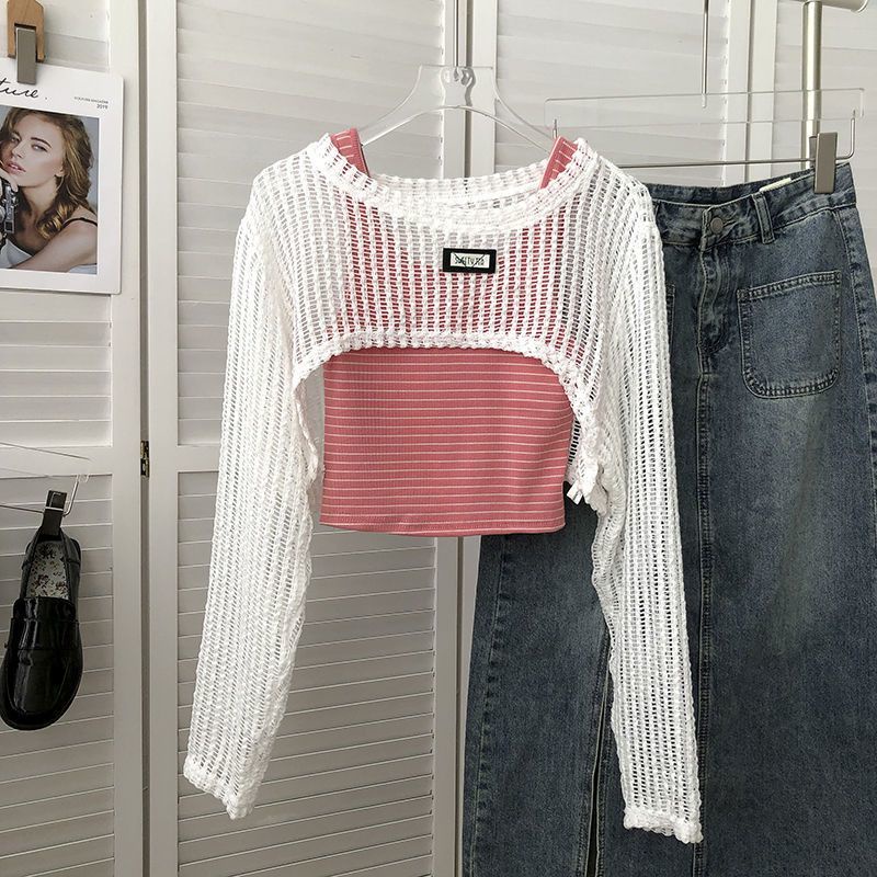 COZOK Bộ Áo Khoác Chống Nắng + Áo Sát Nách Thời Trang Cá Tính