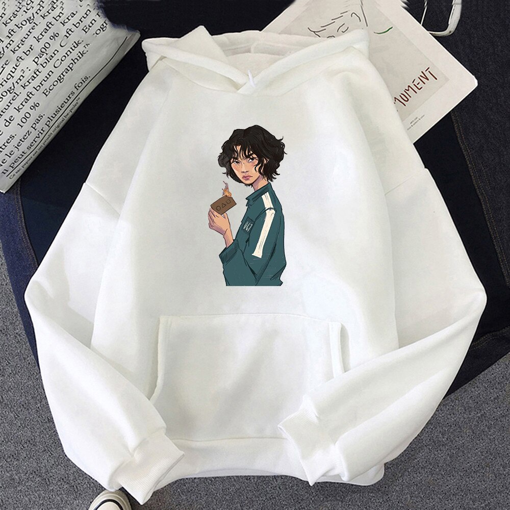 [Nhiều Mẫu] Áo Nỉ Bông Trò Chơi Con Mực Squid Game Hoodie tay dài ấm áp Aomivn gia đình trẻ em full size unisex