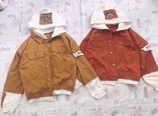 🍂🍒KHOÁC JEANS PHỐI NÓN NỈ + ẢNH THẬT🍂