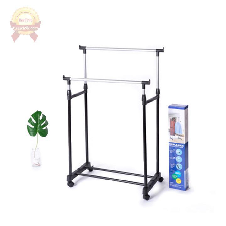 [FREESHIP❤️] GIÁ PHƠI ĐỒ GIA ĐÌNH INOX - CÓ BÁNH XE TIỆN LỢI