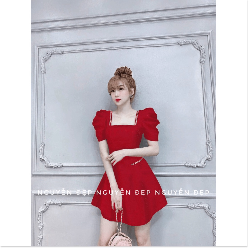 Đầm trượt phối viền xích nữ dự tiệc siêu sang trọng cho quý chị em KME FASHION