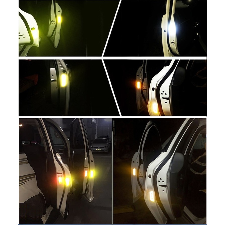 Bộ 4 sticker phản quang cảnh báo mở cửa