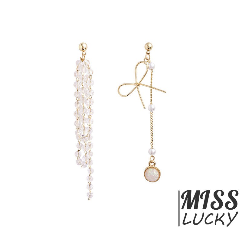 Khuyên tai nữ kiểu dáng không đối xứng thời trang cá tính