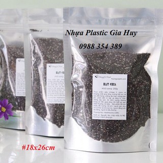 Túi zip 1 mặt bạc 1 mặt trong (1Kg)  đựng hoa quả sấy, tinh bột, mỹ phẩm, đựng thực phẩm tươi sống và đã qua chế biến.