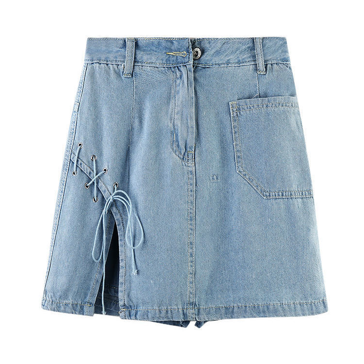 Chân Váy Jeans Chữ A Thời Trang Dành Cho Nữ chân váy jean váy chân váy chữ a váy chữ a chân váy chữ a