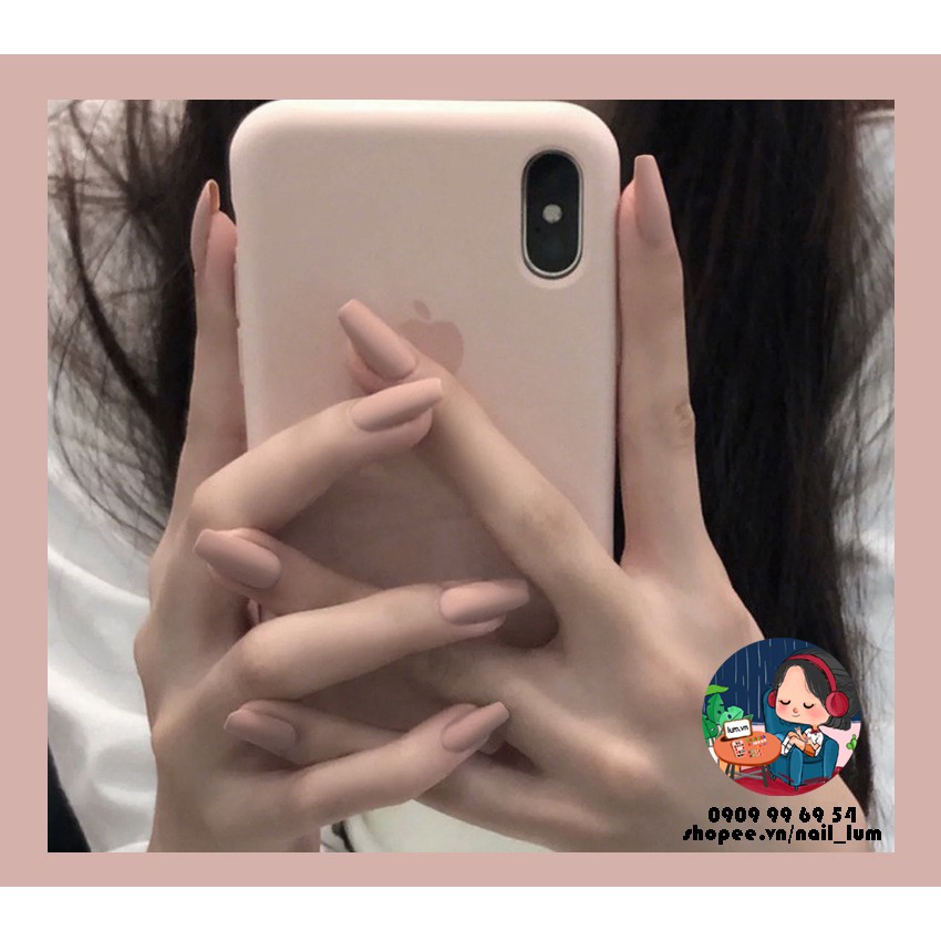 Móng Giả - Nail Dài Đơn Màu [Sẵn Keo - Đóng Hộp 24 Mẫu Đủ Size]