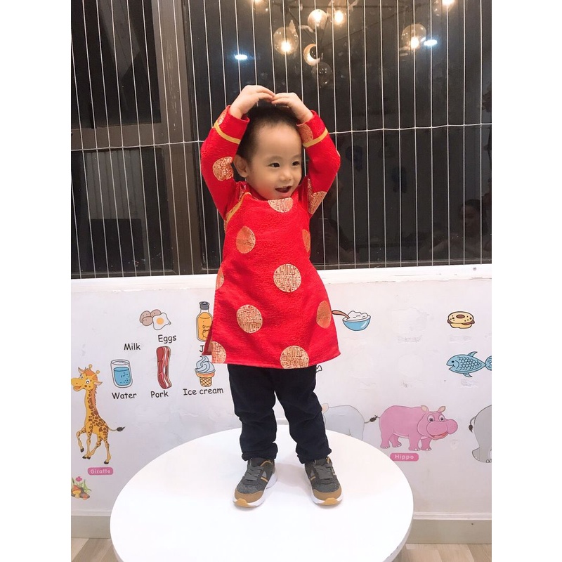 ÁO DÀI ĐỎ CHO BÉ TRAI 9-32KG