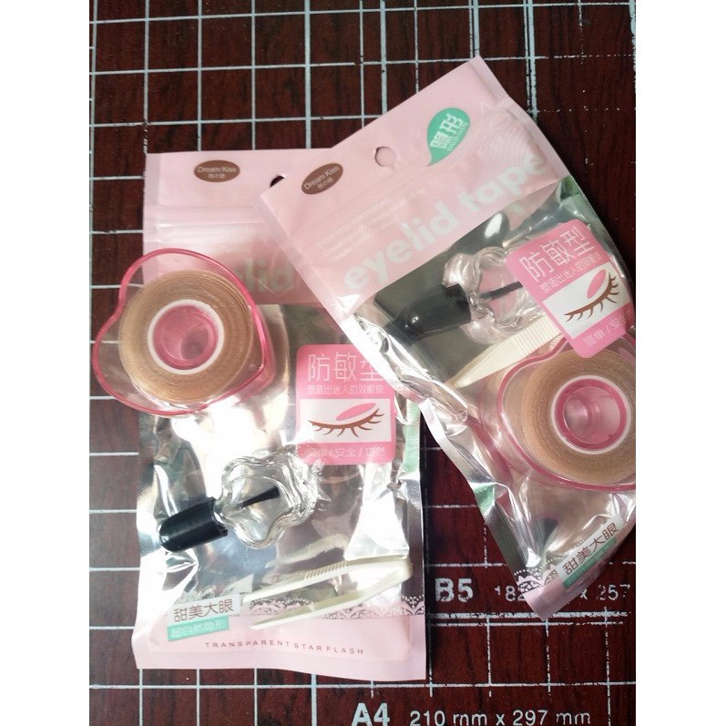 [Sỉ-Rẻ] Dán mí cuộn kèm keo và nhíp Dream Kiss - KM [Lẻ-Sỉ]