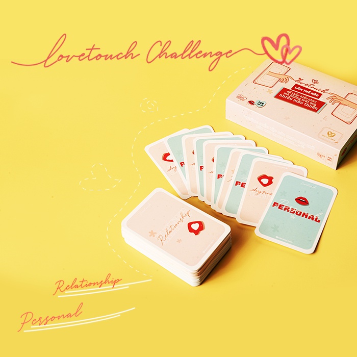 Bộ Bài Tình Yêu Game Card Love Touch - Drinking Game Cặp Đôi Thấu Hiểu Đối Phương,Sản Phẩm Couple Game Của Kim Ngọc Thủy