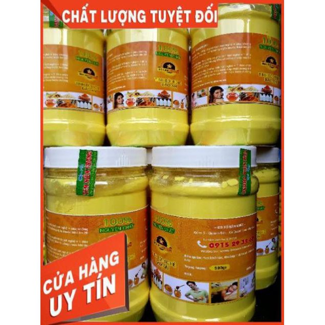 Tinh bột nghệ Nghệ An hộp 500g nghệ nếp đỏ