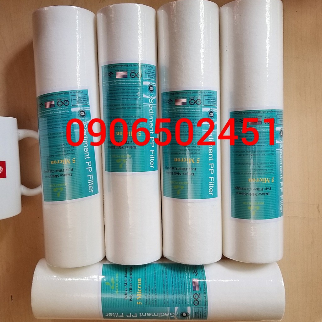 Combo lõi lọc nước số 1 PPF 10inch chuẩn dùng cho máy ro và bộ lọc sinh hoạt