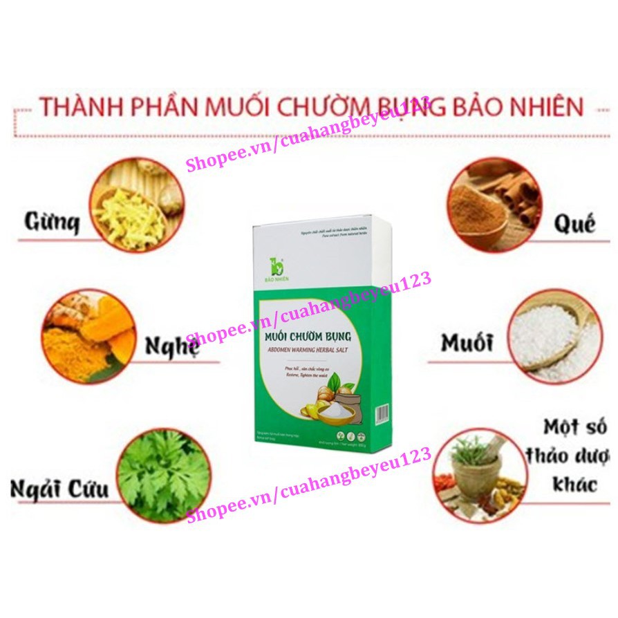 Muối chườm bụng thảo dược Bảo Nhiên 850gr - giúp giảm eo cho Mẹ sau sinh - Việt Nam