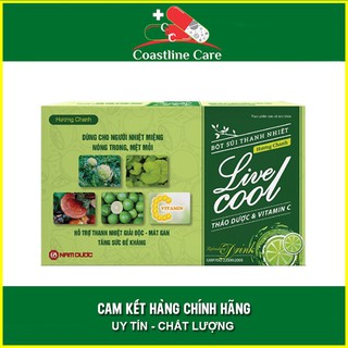 Bột Sủi Thanh Nhiệt Live Cool (Hương Chanh) dùng cho người nhiệt miệng nóng trong & mệt mỏi - Coastlinecare Pharmacy