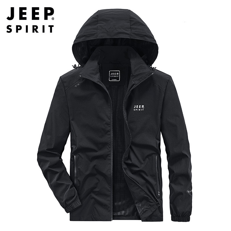 Áo Khoác Thể Thao Nam In Logo Jeep Spirit