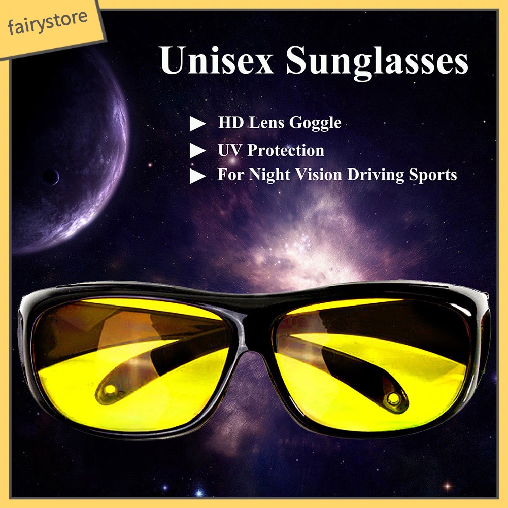 1 Đôi Kính Phân Cực Chống Tia Uv Cho Lái Xe Ban Đêm