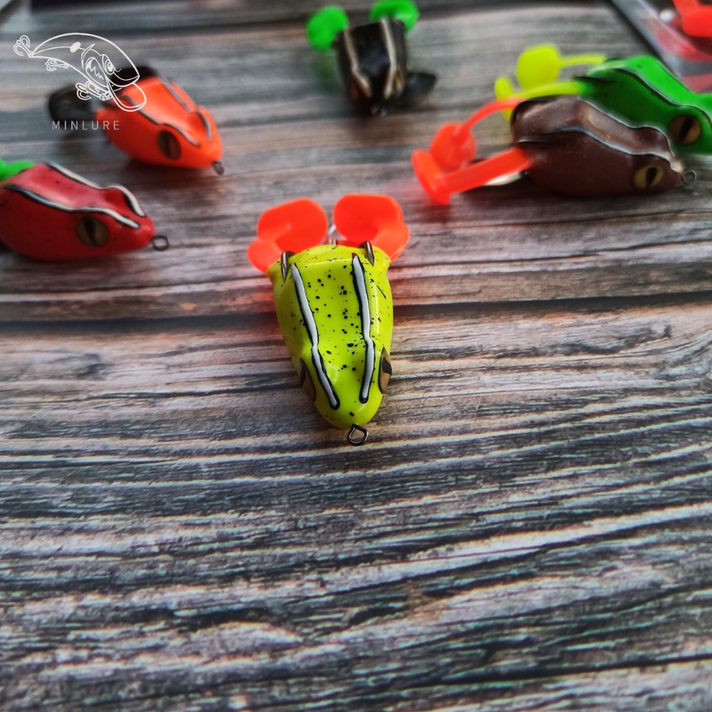 Nhái hơi Minlure Mi3 Nổi có độ chân câu lure cá lóc bông câu lure cá chuối câu lure cá sộp
